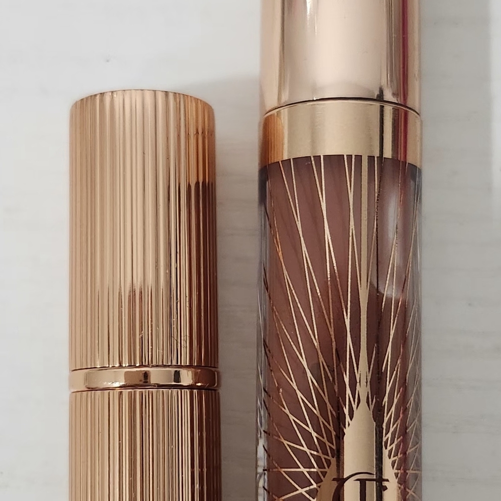 Charlotte Tilbury Lipstick and Gloss Set - Rose Gold and Brown